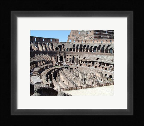 Framed Inside Rome’s Colosseum Print
