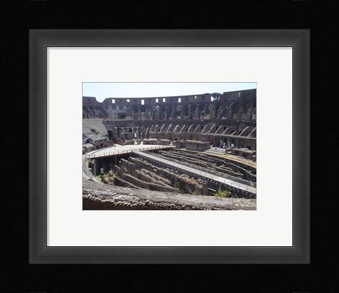 Framed Colosseum in Rome side view Print