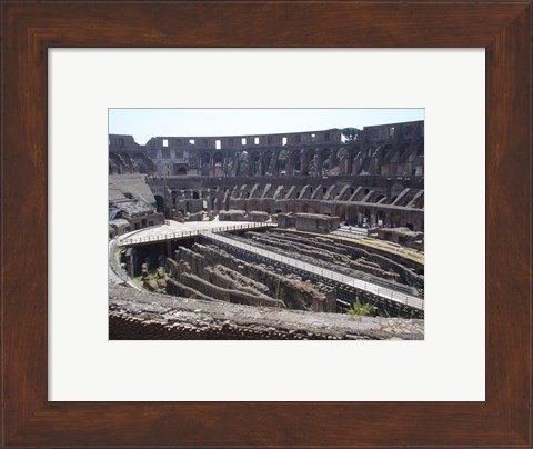 Framed Colosseum in Rome side view Print