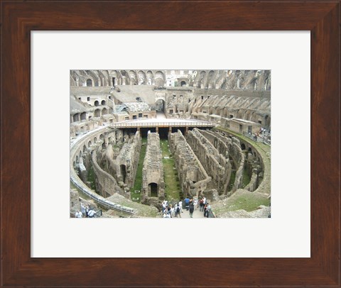 Framed Colosseum Interior Print