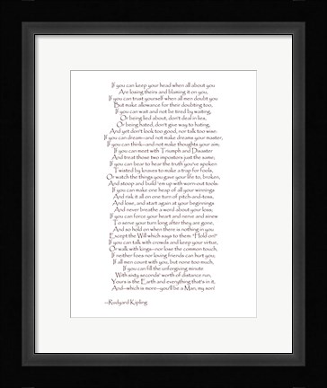 Framed If - Red Border Print