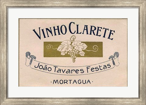 Framed Vinho Clarete Print