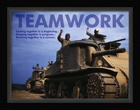Framed Teamwork Print