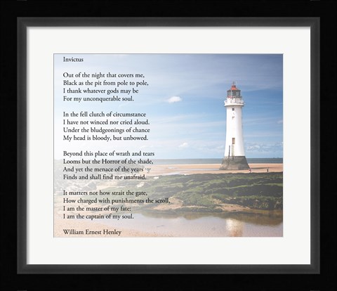 Framed Invictus Print