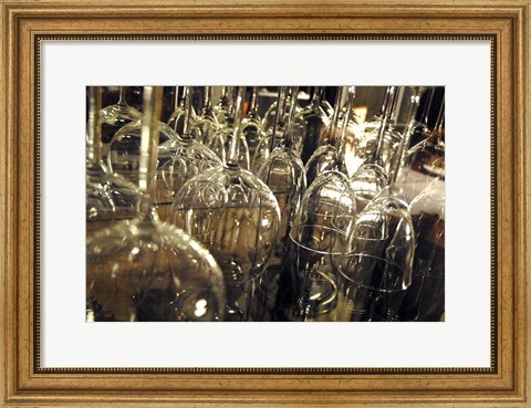Framed Wine Glasses Print