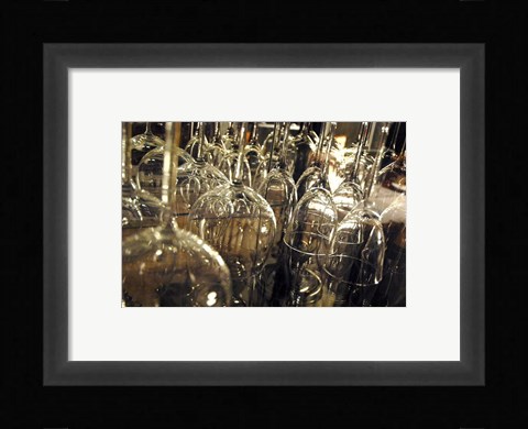 Framed Wine Glasses Print