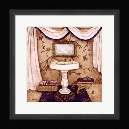 Framed Purple Passion Sink I Print