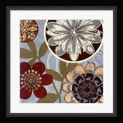 Framed Persian Garden I Print