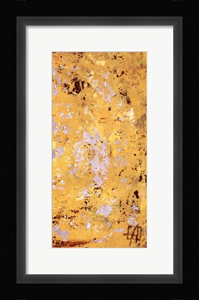 Framed Silvery Yellow II Print