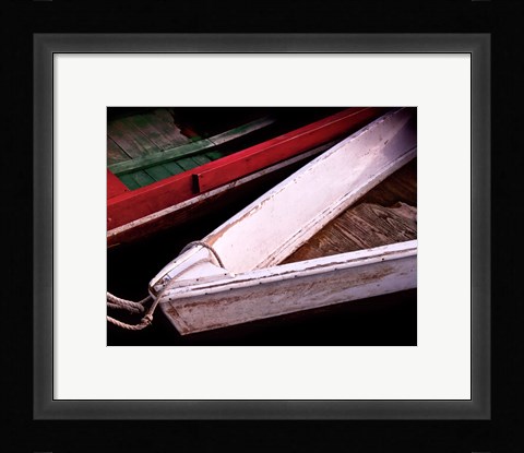 Framed Wooden Rowboats VI Print