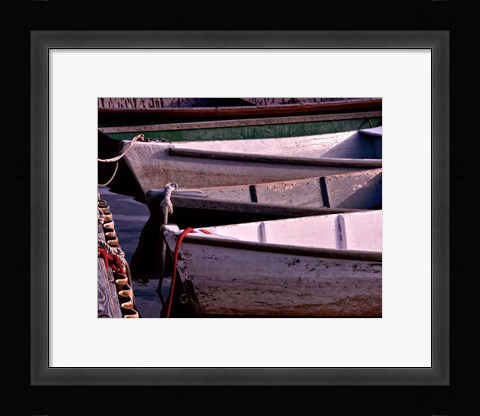 Framed Wooden Rowboats VII Print