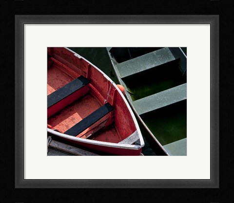 Framed Wooden Rowboats VIII Print