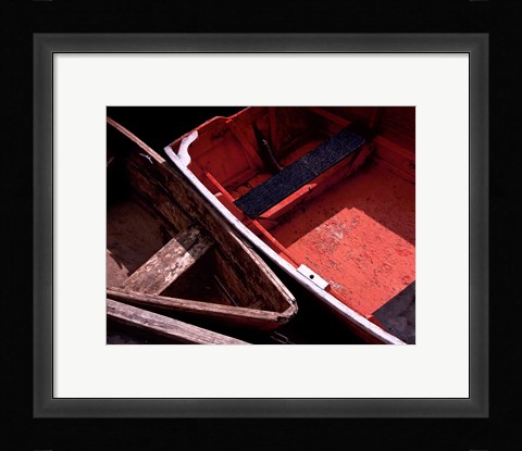 Framed Wooden Rowboats IX Print