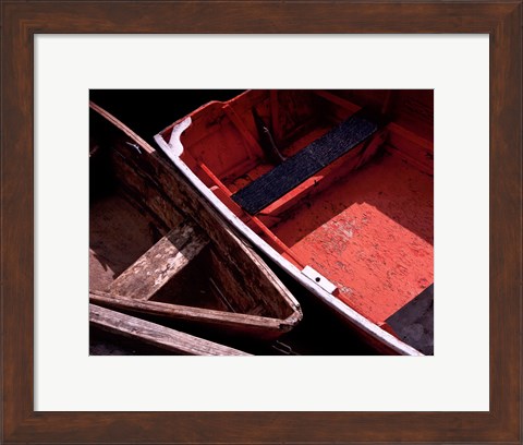 Framed Wooden Rowboats IX Print