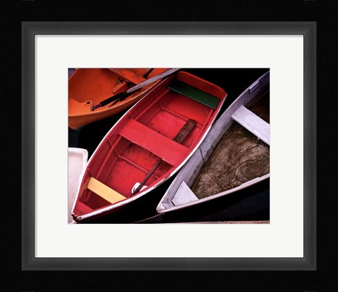 Framed Wooden Rowboats XII Print