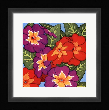 Framed Flower Fiesta II Print