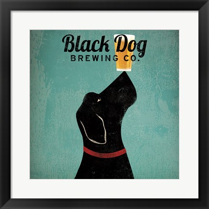 Framed Black Dog Brewing Co Square Print