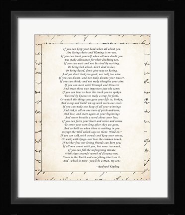 Framed If - Script Border Print