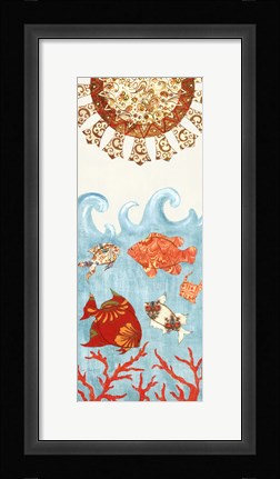 Framed Under The Sea I Print