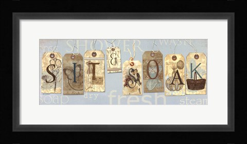 Framed Sit &amp; Soak Print