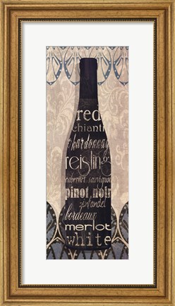 Framed Wine Collection II Print