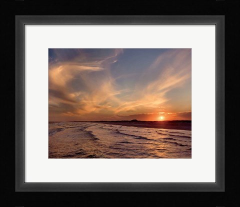 Framed Corpus Christi Sunset Print
