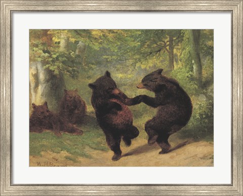 Framed Dancing Bears Print