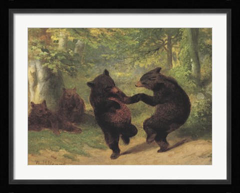 Framed Dancing Bears Print
