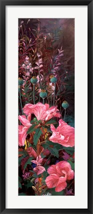 Framed Pink Azalea Garden II Print