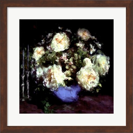 Framed Classic Flowers I Print