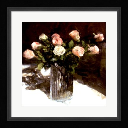 Framed Classic Flowers III Print