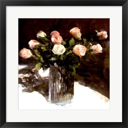 Framed Classic Flowers III Print
