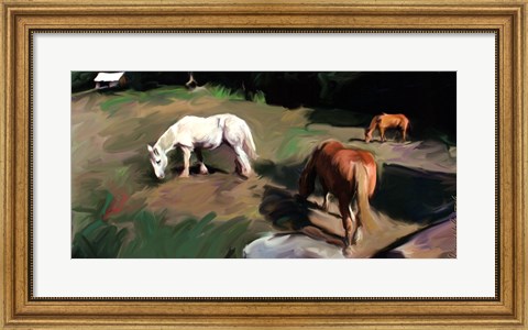 Framed Guilford Horses I Print