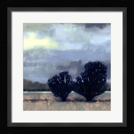 Framed Moonlit Field I Print