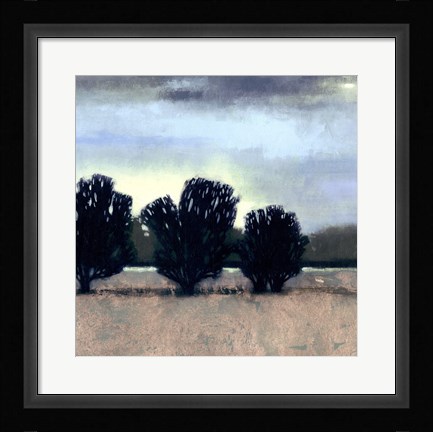 Framed Moonlit Field II Print