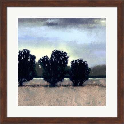 Framed Moonlit Field II Print