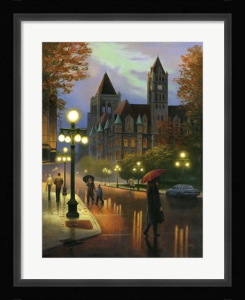 Framed Rainy Twilight Print