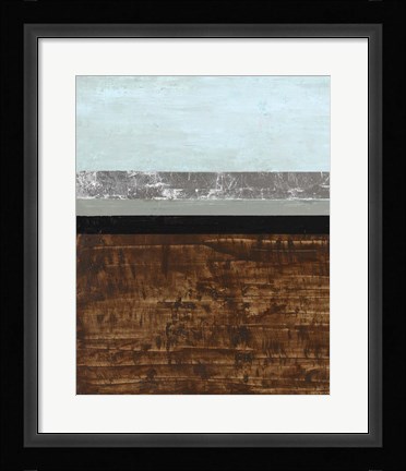 Framed Textured Light I Print