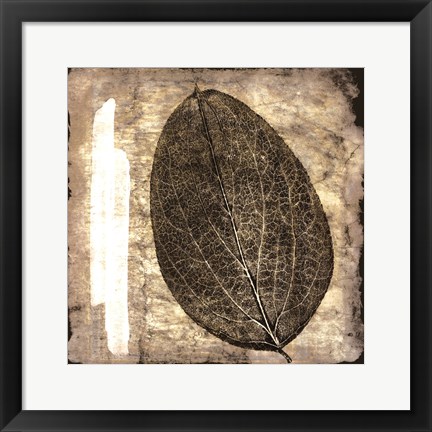 Framed Fall Leaves IV Print