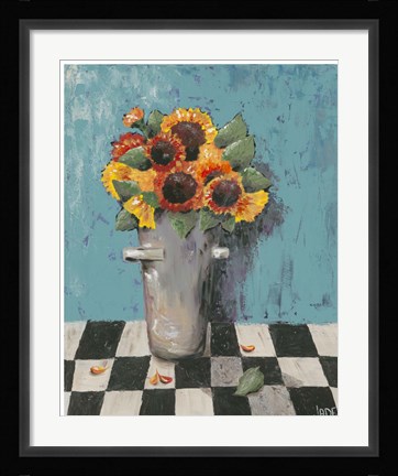 Framed Bright Sunflowers Print