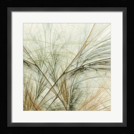 Framed Fractal Grass VI Print