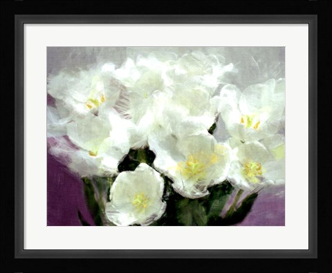 Framed Sunlit Tulips I Print