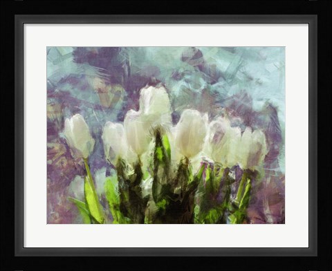 Framed Sunlit Tulips II Print