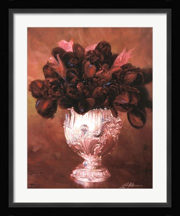 Framed Floral Still Life II Print