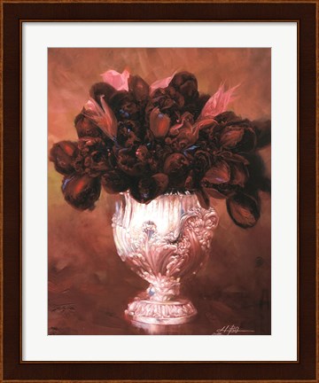 Framed Floral Still Life II Print