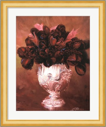 Framed Floral Still Life II Print