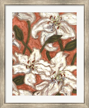 Framed Lily Menagerie II Print