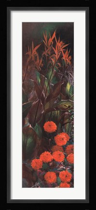 Framed Dahlia Garden I Print