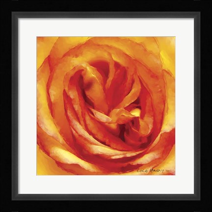 Framed Painterly Flower I Print