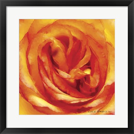 Framed Painterly Flower I Print
